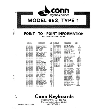 CONN 653 TYPE 1 POINT TO POINT INFO